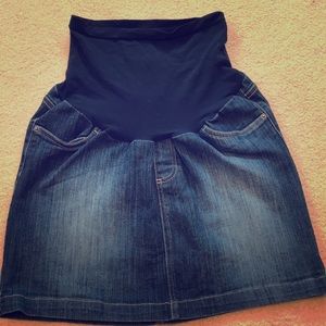 Motherhood Maternity Denim Skirt